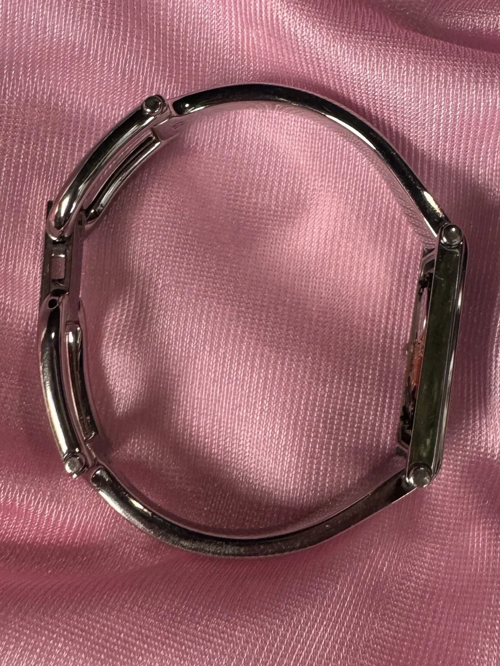 Gucci Black Dial Stainless Steel Bangle Watch